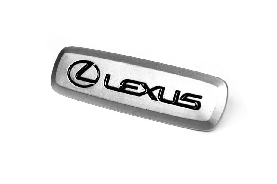 Lexus Hliníkový štítek na autokoberce (1 ks) Fotografie 2