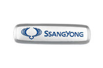 SsangYong Hliníkový štítek na autokoberce (1 ks) fotografie 1