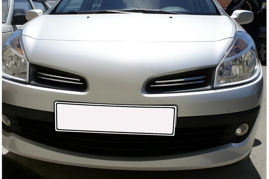 Renault Clio III 2005–2012 Nerezové kryty na mřížku (4 ks) Fotografie 1