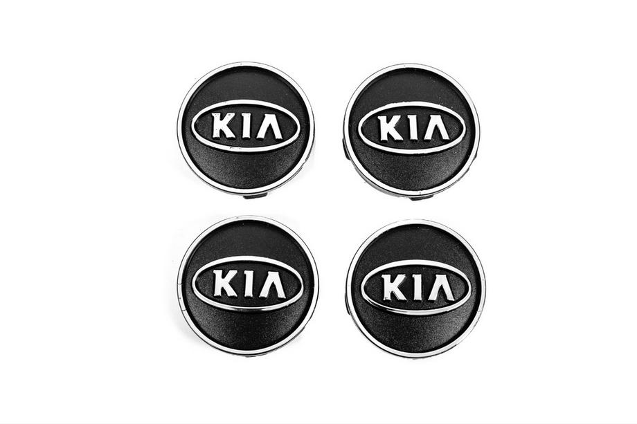 KIA Středové krytky disků černé kia60tur-bl (59 mm / 55 mm, 4 ks) Fotografie 2