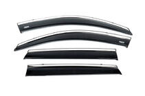 Kia Sorento II XM 2009–2014 Okenní ofuky s chromovanou lištou (4 ks, Niken) fotografie 4