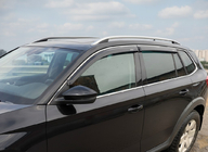 Skoda Kamiq 2019– Okenní deflektory s chromovanou lištou (2019-2023, 4 ks, Niken) fotografie 1