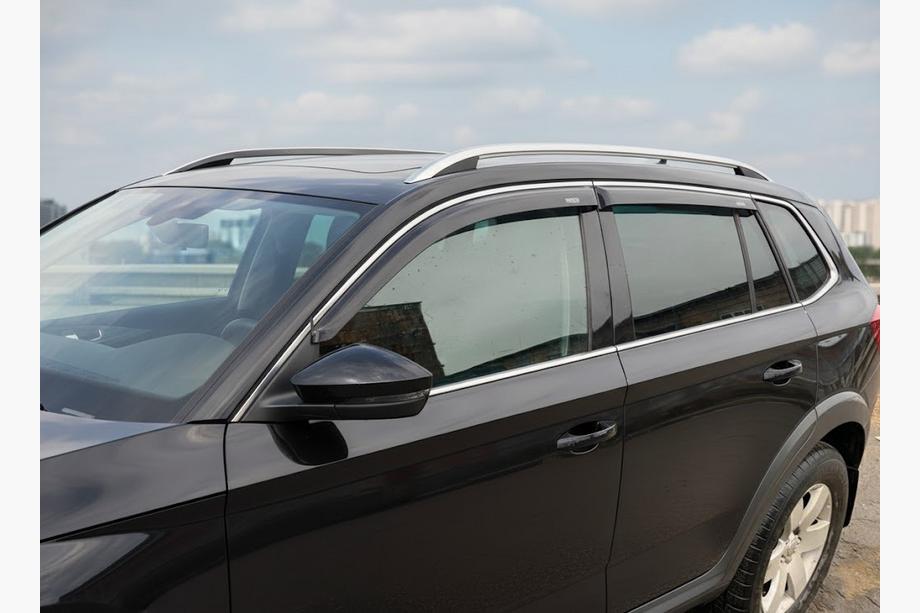 Skoda Kamiq 2019– Okenní deflektory s chromovanou lištou (2019-2023, 4 ks, Niken) Image
