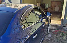 Renault Fluence 2009–2016 Okenní ofuky s chromovanou lištou (4 ks, Niken) fotografie 3