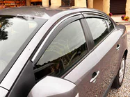 Renault Fluence 2009–2016 Okenní ofuky s chromovanou lištou (4 ks, Niken) fotografie 9