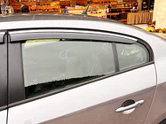 Renault Fluence 2009–2016 Okenní ofuky s chromovanou lištou (4 ks, Niken) fotografie 11
