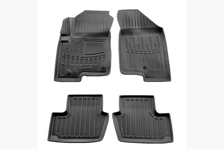 Jeep Compass 2006–2016 Gumové rohože do interiéru Stingray 3D (4 ks, 2 úchyty u řidiče) Image
