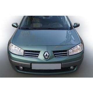 Nerezové lišty na masku chladiče (model 2004-2006, 6 ks) Renault Megane II 2004–2009 fotografie 1