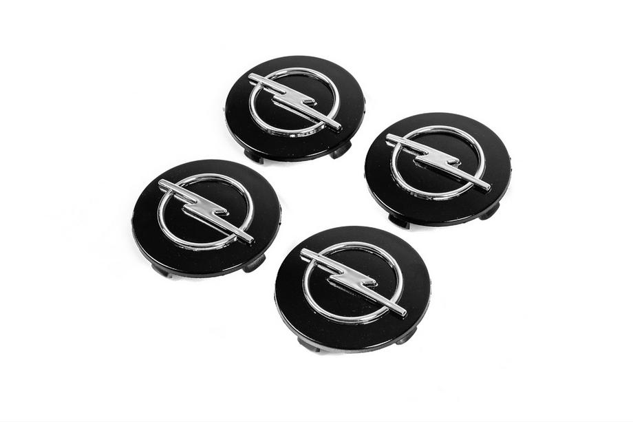 Opel Středové krytky na disky 65/58 mm op6558b (černé, 4 ks) Image