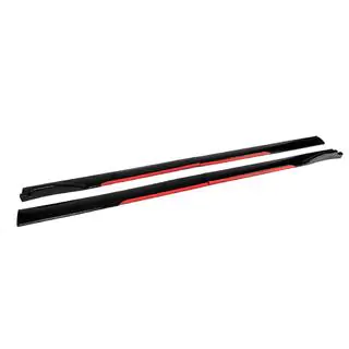 Univerzální kryty bočních prahů Niken Red (ABS) (4 ks) fotografie 4