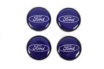 Ford Středové krytky na disky 53/51 mm modré frd5351bl (4 ks) fotografie 1