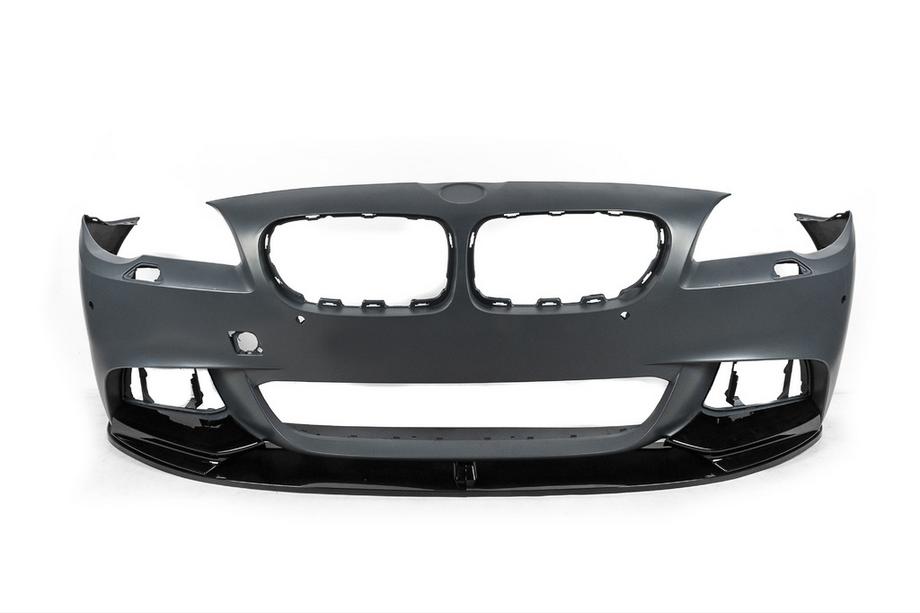 BMW řada 5 F10/F11 2010–2016 Nástavec předního nárazníku DPT Lip V-1 (pro M-Performance, černý lesk) Fotografie 7