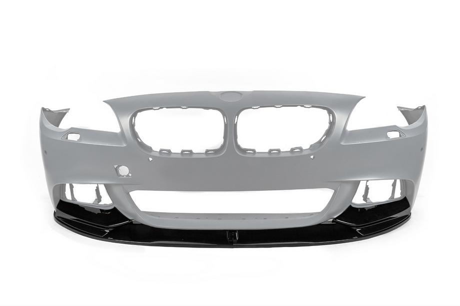 BMW řada 5 F10/F11 2010–2016 Nástavec předního nárazníku DPT Lip V-1 (pro M-Performance, černý lesk) Fotografie 4