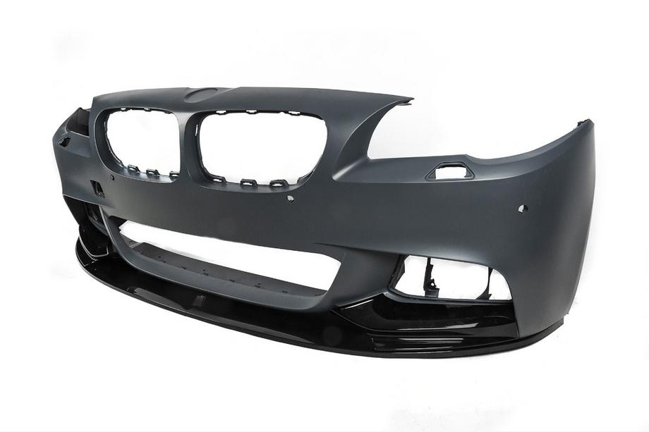 BMW řada 5 F10/F11 2010–2016 Nástavec předního nárazníku DPT Lip V-1 (pro M-Performance, černý lesk) Fotografie 10