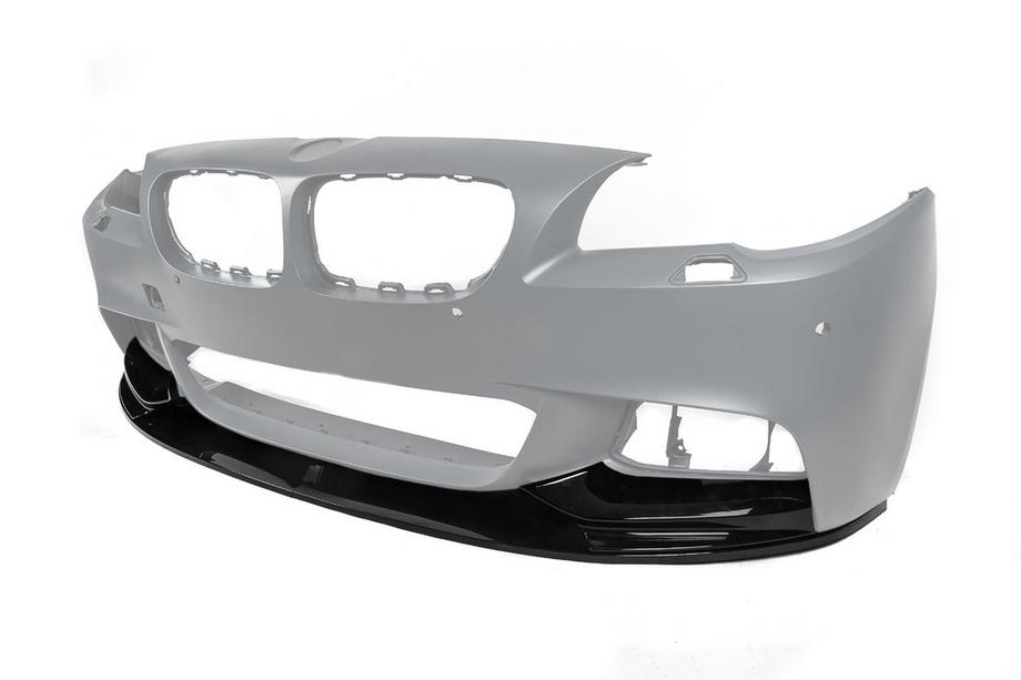 BMW řada 5 F10/F11 2010–2016 Nástavec předního nárazníku DPT Lip V-1 (pro M-Performance, černý lesk) Fotografie 6