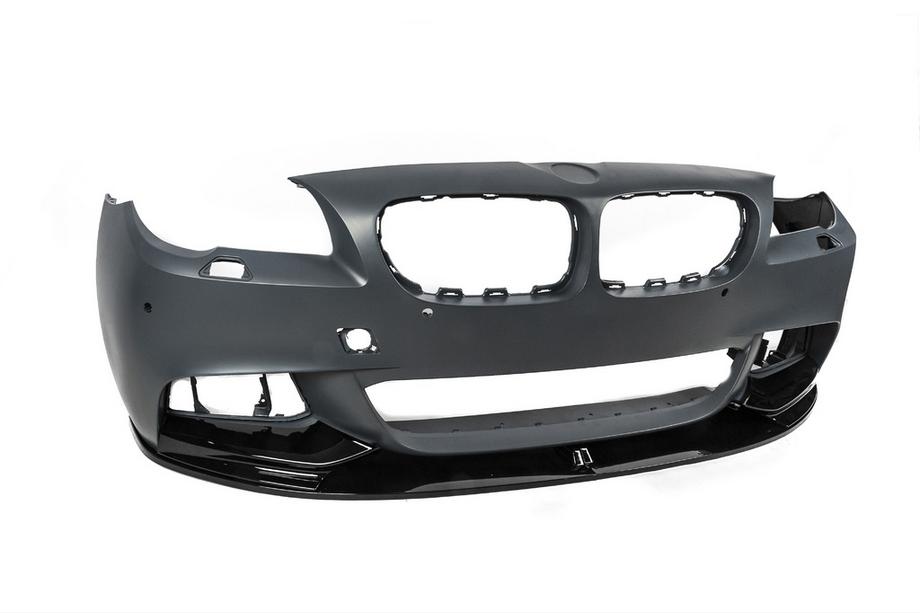 BMW řada 5 F10/F11 2010–2016 Nástavec předního nárazníku DPT Lip V-1 (pro M-Performance, černý lesk) Fotografie 11