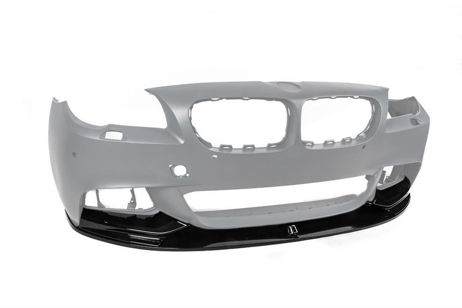 BMW řada 5 F10/F11 2010–2016 Nástavec předního nárazníku DPT Lip V-1 (pro M-Performance, černý lesk) Fotografie 5