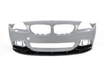 BMW řada 5 F10/F11 2010–2016 Přední lip spoiler na nárazník DPT Lip V-2 (pro M-Performance, lesklá černá) fotografie 3