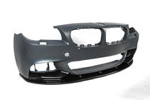 BMW řada 5 F10/F11 2010–2016 Přední lip spoiler na nárazník DPT Lip V-2 (pro M-Performance, lesklá černá) fotografie 13