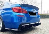 BMW řada 5 F10/F11 2010–2016 Zadní difuzor DPT V-1 (pro M-Performance, černý lesk) fotografie 6