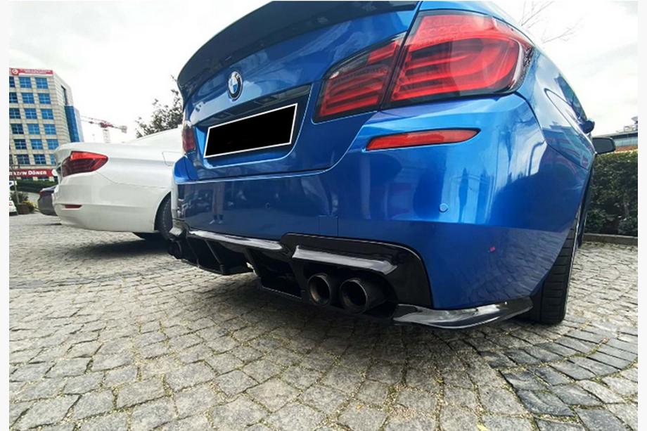 BMW řada 5 F10/F11 2010–2016 Zadní difuzor DPT V-1 (pro M-Performance, černý lesk) Image