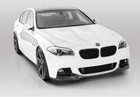 BMW řada 5 F10/F11 2010–2016 Přední lip spoiler DPT Lip V-3 (pro M-Performance, lesklá černá) fotografie 4