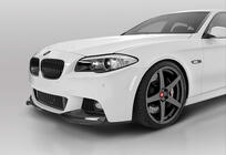 BMW řada 5 F10/F11 2010–2016 Přední lip spoiler DPT Lip V-3 (pro M-Performance, lesklá černá) fotografie 1
