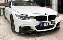 BMW řada 3 F30/F31 2012–2019 Nástavec předního nárazníku DPT Lip (pro M-Performance, černý lesk) fotografie 1