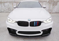 BMW řada 3 F30/F31 2012–2019 Nástavec předního nárazníku DPT Lip V-1 (pro M3, lesklá černá) fotografie 1