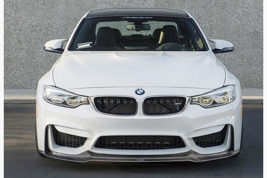 BMW řada 3 F30/F31 2012–2019 Nástavec předního nárazníku DPT Lip V-2 (pro M3, lesklá černá) Image