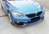 BMW řada 4 F32/F33/F36 2012–2020 Lip spoiler předního nárazníku DPT Flap V-1 (pro M-Technic, černý lesk) fotografie 4