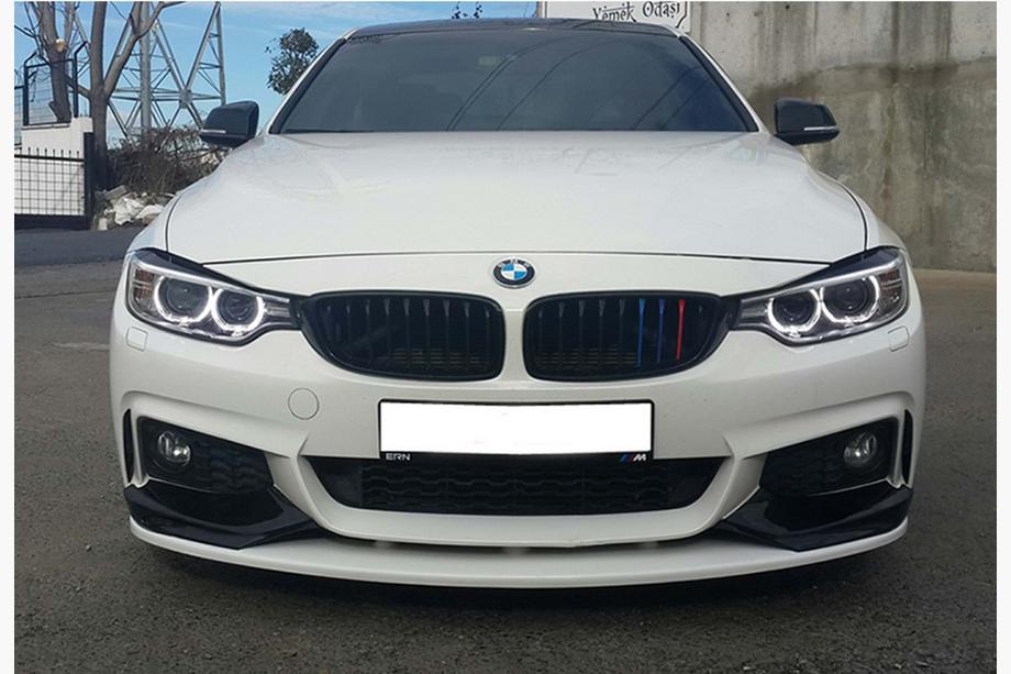 BMW řada 4 F32/F33/F36 2012–2020 Přední lip spoiler nárazníku DPT LIP V-3 (pro M-Sport, lesklá černá) Fotografie 4