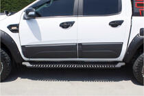 Mitsubishi L200 2015–2024 Boční nášlapy Dakar V1 bez LED (2019+, 2 ks, kov) fotografie 4