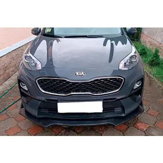 Univerzální přední lip spoiler DPT V-1 (ABS, černý lesk) fotografie 2
