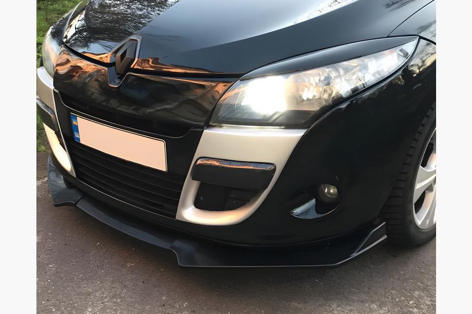 Univerzální přední lip spoiler DPT V-1 (ABS, černý lesk) Fotografie 3