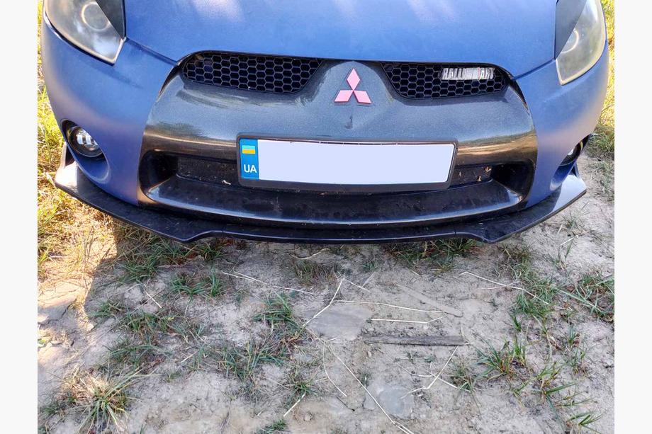 Univerzální přední lip spoiler DPT V-1 (ABS, černý lesk) Fotografie 4