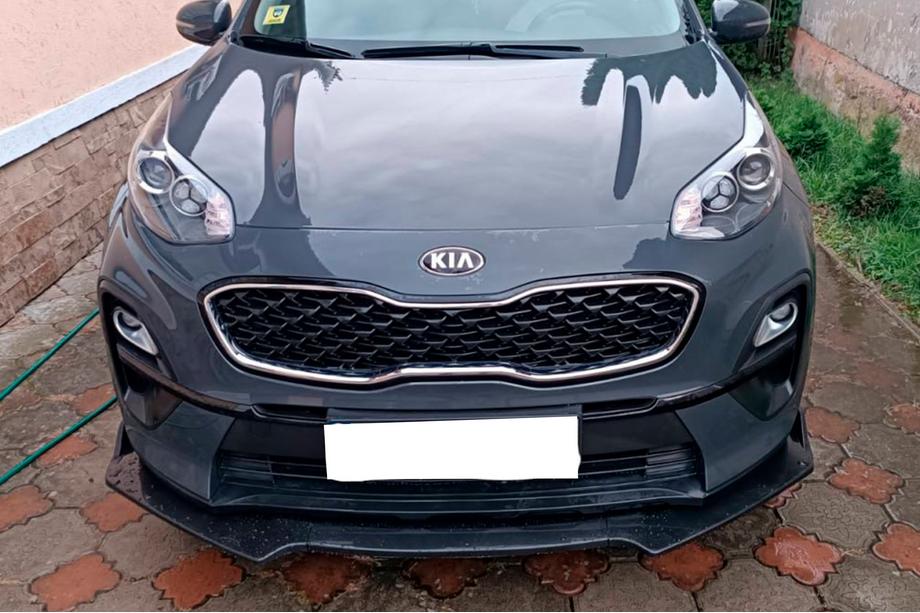 Univerzální přední lip spoiler DPT V-1 (ABS, černý lesk) Fotografie 2
