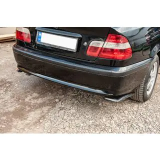 Univerzální flaps na zadní nárazník DPT (ABS), 2 ks, černý lesk fotografie 3