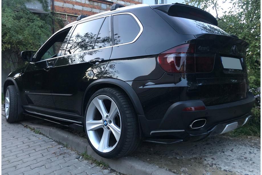 Univerzální nástavce bočních prahů DPT Black (ABS) (2 ks) (lesklá černá) Fotografie 4