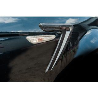 Univerzální boční výdechy na blatníky DPT V-3 (ABS) (2 ks) (černý lesk) fotografie 3