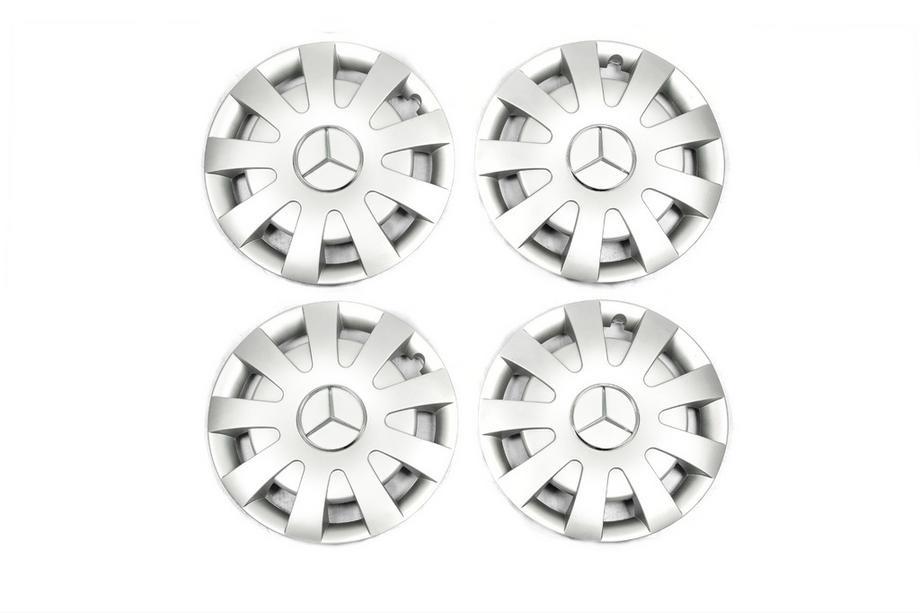 Mercedes Sprinter W907/W910 2018– Šedé kryty kol z ABS (1-katkový, sada 4 ks) Image