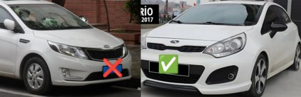 Kia Rio 2012–2017 Kryty zrcátek BMW-Style (bez směrovky, 2 ks) fotografie 2