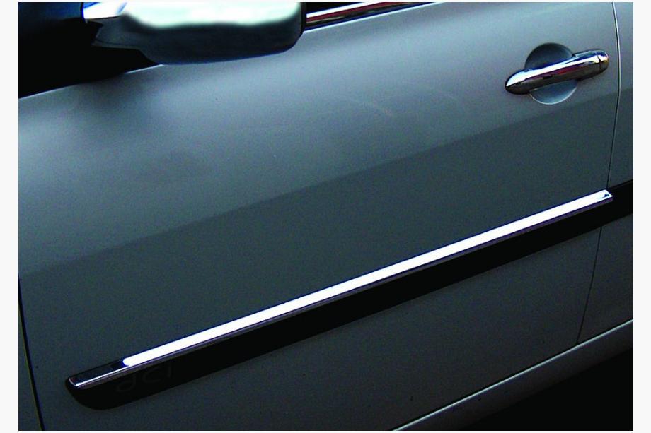 Renault Megane II 2004–2009 Úzké dveřní lišty 2006-2010 (4 ks, nerez) Fotografie 1