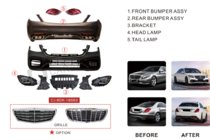 Mercedes S-Class W222 2013–2022 Restylingový kit S63 AMG-2018 fotografie 19