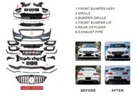 Mercedes C-Class W205 2014–2021 Kompletní body kit s difuzorem pro Coupe (AMG C63-designs 2018-2021) fotografie 2