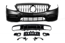 Mercedes C-Class W205 2014–2021 Kompletní body kit s difuzorem pro Coupe (AMG C63-designs 2018-2021) fotografie 1