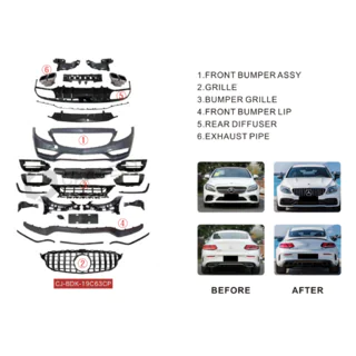Kompletní body kit s difuzorem pro Coupe (AMG C63-designs 2018-2021) fotografie 2