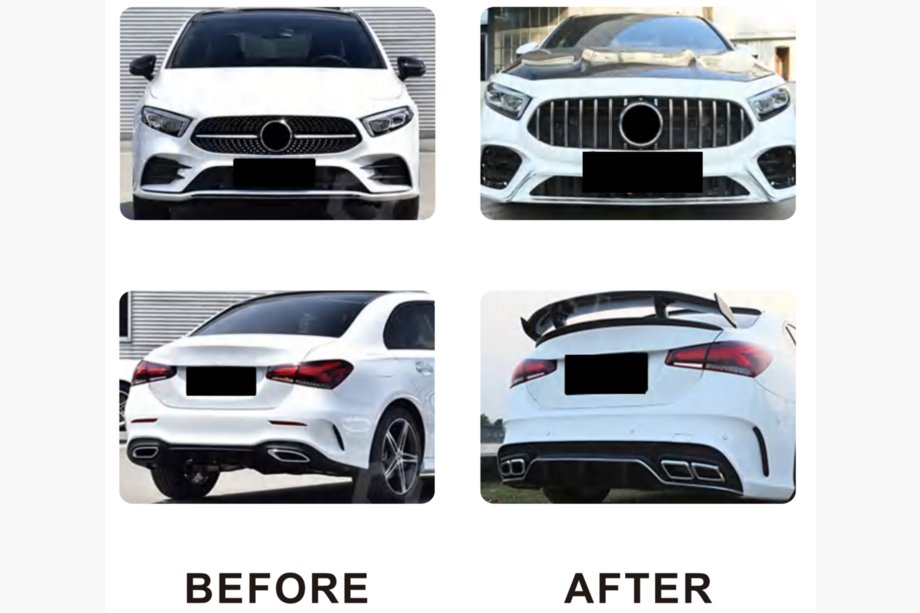 Mercedes A-class W177 2018– Sada bodykitu AMG A45 (typ-B) Image
