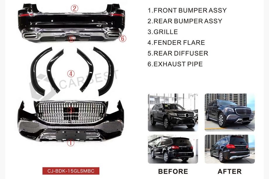 Mercedes GL/GLS třída X166 2012–2019 Kompletní bodykit Maybach (pro GLS) Fotografie 2