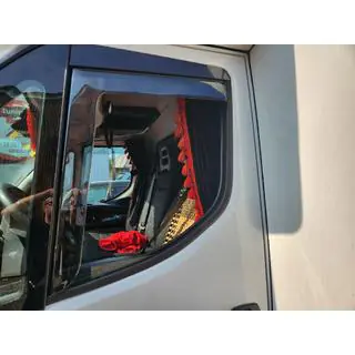 Okenní deflektory vkládací (poloprůhledné, 2 ks, Cagatay)
